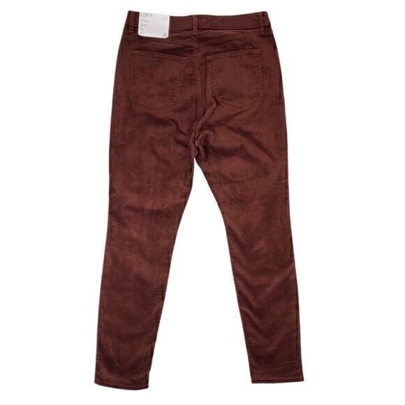Loft Velvet Skinny Ankle Pants Womens 30 Stretch Curvy Fit Business Trousers NWT - Picture 6 of 16